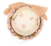 Hemobllo Sombrero Nupcial Floral Rosa para Mujer Flores Románticas Tocado para Bodas y Eventos Obsequios Accesorio Elegante y Cómodo para Ceremonia Interior y Exterior