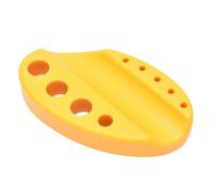 Hemobllo Soporte de Máquina y Portavasos de Tinta Amarillo, Estante Compacto para Vasos de Pigmento, Soporte de Silicona para Accesorios de Maquillaje, Uso Profesional en Salón y Hogar