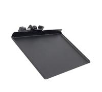 Hemobllo Soporte de Micrófono de Clip con Bandeja para Tarjeta de Sonido Rack de Almacenamiento para Micrófonos para Estudio y Transmisiones Negro
