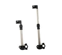 Hemobllo Soporte de Paraguas Ajustable y Extensible para Bicicleta Cochecito y Silla de Ruedas Soporte de Sombrilla con Base de Sujeción Fácil de Instalar para Protección Solar y Lluvia al