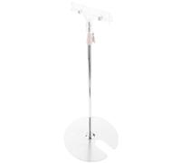 Hemobllo Soporte de Publicidad de Acero Inoxidable Exhibidor de Carteles Forma de T Ajustable para Mesa para Tiendas Exposiciones y Oficinas