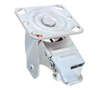 Hemobllo Soporte de Rueda Giratoria Industrial de 4 Pulgadas con Freno Marco Resistente de Acero para Mover Muebles Pesados Sistema de Bloqueo Seguro y Rotación 360° para Uso Doméstico E