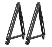 Hemobllo Soporte De TV para Televisor De 32-55 Pulgadas, Base Triangular De Metal Estable, Soporte Móvil Ruedas, para Hogar, Dormitorio y Oficina, Conjunto De Pedestal