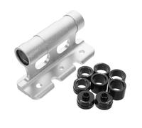 Hemobllo Soporte para Horquilla Delantera de Bicicleta de Aleación de Aluminio, Montaje Rápido y Seguro para Portabicicletas de Techo, Clip Fijo para Portaequipajes de Coche, Compatible