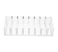 Hemobllo Soporte para Lápiz Labial de Rejillas Acrílico Transparente Organizador Compacto de Maquillaje Expositor de Maquillaje para Polvos Prensados y Productos de Belleza para Baño