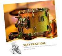 Hemobllo Soporte para Pata de Tom Ajustable con Perilla Base de Aleación de Zinc Resistente y Antióxido Compatible con Varios Kits de Batería Fácil Instalación y Fijación Segura para