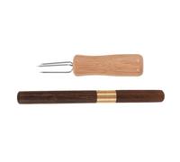 Hemobllo Soporte para Varillas de Moxibustión de Madera Resistente al Calor Herramienta de Extensión Manual Portátil para Terapia de Moxibustión en Casa 2 Piezas con Mango Ergonómico