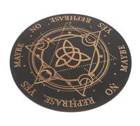 Hemobllo Tabla de Péndulo Grande para Adivinación con Grabados Herramienta Metafísica para Suministros de Altar y Decoración de Hogar Manual para Brujas y Lectura Espiritual