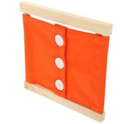 Hemobllo Tablero De Actividades para Vestirse Juguete Educativo para Vestir Niños Pequeños Tamaño Grande Madera Naranja Juego Sensorial Aprendizaje Preescolar Habilidades Motrices Básicas