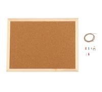 Hemobllo Tablero de Corcho 30x40 Cm Doble Cara Marco de Madera, Tablón de Mensajes y Anuncios para Oficina, Aula y Decoración del Hogar, Incluye Chinchetas, Adecuado para Muro de Fotos