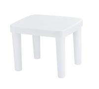 Hemobllo Taburete Infantil Antideslizante Blanco de Plástico Resistente para Baño y Salón Taburete bajo Estable y Cómodo