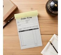 Hemobllo Talonarios de Recibos Formulario de Pedido 2 Partes 14X21 CM 100 Hojas por Talonario Respaldo de Cartón para Facturas Comerciales y Gestión de Gastos Pequeñas Empresas