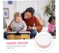 Hemobllo Tambor de Mano de Madera Portátil para Instrumento de Percusión y Duradero para Desarrollo Musical y Coordinación Infantil Color Rosa