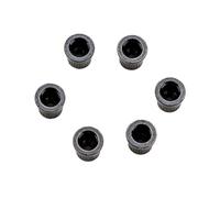 Hemobllo Tapas de Cuerda para Guitarra Eléctrica en Metal Negro, 6 Piezas Resistentes que Sujetan Cuerdas sin Deformarse, Ideales para Reparación y DIY
