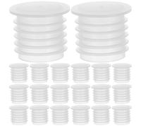 Hemobllo Tapones de Plástico para Botellas de Vino Talla 18 5 Anillos, 100 Unidades, Cierre Hermético Reutilizable, Multiusos para Jardineras y Mangueras de Agua, Transparente, Sellado