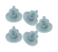 Hemobllo Tapones de Silicona Reutilizables para Fiambrera Térmica, Set de 5 Piezas Gris Azul, Sellado Hermético para Orificios de Ventilación de 5-6 Mm, Accesorios para Cajas de Comida