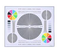 Hemobllo Tarjeta Imagen Clara de Prueba de Enfoque Rueda de Colores en Papel y Uso Versátil para Lentes y Sistemas de Monitoreo para Proyectos a Largo Plazo en Interiores