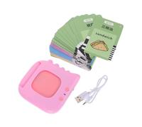 Hemobllo Tarjetas Educativas para Máquina de Aprendizaje Infantil con Voz Bilingües Inglés y Chino Juguete Temprano para Bebés y Pequeños Dispositivo de Lectura para Educación Inicial