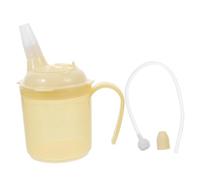 Hemobllo Taza de Alimentación para Personas Mayores y Discapacitados con Pajita Diseño Antivuelco Taza de Inquebrantable para Dietas Líquidas y Evitar Derrames Material Ligero y Seguro