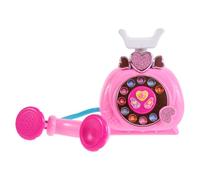 Hemobllo Teléfono de Juguete para Pequeños Rosa Juguete Educativo Musical Historias para Desarrollo del Lenguaje y Habilidades Sociales Simulación Segura para Juego Imaginativo Casa y