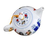 Hemobllo Tetera Cerámica Vintage de Gran Capacidad Techa de Té Suelto Modelo Inspirado el Clásico de Estilo Imperial con Diseño Alargado y Fácil Limpieza para Uso Familiar Regalo Elegante