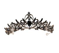 Hemobllo Tiara Nupcial Barroca de Aleación Gemas de Imitación, 1 Unidad, Tamaño Único, Toque Vintage Elegante, para Novias y Niñas, Adecuado para Bodas y Ceremonias, Accesorio Cabello