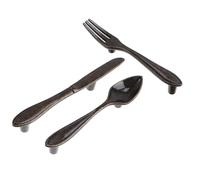 Hemobllo Tiradores de Puerta Retro de Aleación de Zinc en Color Bronce Antiguo Juego de 3 Pomos para Armarios y Cajones Diseño Creativo y Sencillo Compatibles Muebles de Cocina y