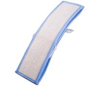 Hemobllo Toalla de Baño Larga de Esponja Loofah Natural Azul Mango para Frotar la Espalda, Diseño Ergonómico y Aplicación de Medicina para Adultos y Niños