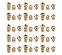 Hemobllo Topes de Cable de Freno y Acelerador de Cobre 6X6 MM 30 Unidades para Mini Motos Todoterreno Quads Atv y Bicicletas de Montaña Anclaje Resistente para Reparación y Ajuste en