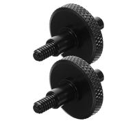 Hemobllo Tornillos de Puente Metálico Ajustables para Contrabajo, Repuesto para Puente Dividido, Color Negro, Accesorios para Contrabajo en Actuaciones y Ensayos