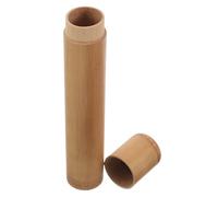 Hemobllo Tubo de Cigarro de Bambú para Humidor de Viaje Pequeño Tubo Sellado para Cigarros Caja de Bambú para Guardar Cigarros Portacigarros para Ocasión de Viaje