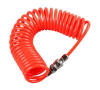 Hemobllo Tubo Flexible de Aire para Compresores Tubo de Resorte con Conector Manguera Extensible de Alta Presión de Metros Accesorio Duradero de EVA para Herramientas Neumáticas Color Rojo