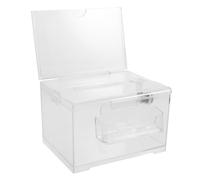 Hemobllo Urna De Acrílico con Cerradura Caja De Donaciones para Recaudación De Fondos Caja De Votación con Ranura para Boletas Urna Electoral De Material Transparente