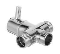 Hemobllo Válvula Desviadora de Ducha de Metal G1/2 de Triple Vía para | Conexión Macho de 1/2 Pulgada, Salida Doble en T, Gran Flujo y Cambio Rápido, para Rociador y Cabezal