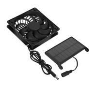 Hemobllo Ventilador Solar con Panel Solar para Ventilación Casetas de Mascotas Invernaderos y Gallineros Solución Portátil y Ecológica para Refrigeración Exterior