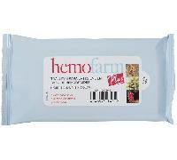 HEMOFARM PLUS - Toallitas húmedas dermatológicas individuales, Calman y refrescan, Para hemorroides, 20 Unidades
