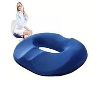 Hemorrhoid Pillow, Car Seat Cushions for Driving Premium Memory Foam Washable, Donut Pillow for Bed Sores for Back,Coccyx,Tailbone Pain Relief,Blue