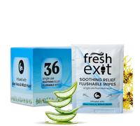 Hemorroides toallitas | Medicated Hemorrhoidal alivio toallitas | Flushable toallitas con Witch Hazel & Aloe | mejor para alivio de irritación picor y la quema de dolor FE HW, 1