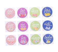 HEMOTON 1 Juego Bebé Pegatinas Recién Nacido Pegatinas Pegatina De Un Mes Regalos De Bebe Niña Recién Nacida Pegatina De 1 Mes Niños Pegatinas Conmemorar Papel Artesanía Mujer Embarazada