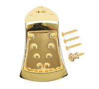 HEMOTON 1 Juego puente de mandolina bandolina play Accesorios para instrumentos musicales door bell rope chain ramit Piezas de mandolina cordal de Aleación de zinc Golden