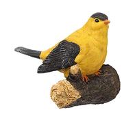 HEMOTON 1 Pieza Adorno de pájaro de simulación para Exterior pequeño Falso decoración Juguetes Juguete Educativo para pájaros pájaro de emulación de Juguete Resina Yellow