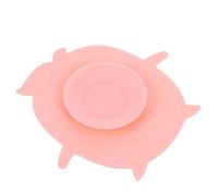 HEMOTON 1 Por Alfombrilla Con Ventosa Tazones Para Bebés Con Tapas Mantel Individual Para Alfombrilla Antideslizante Lámina Tazón De Bebé Plato Bol Bochas Gel De Sílice Rosa