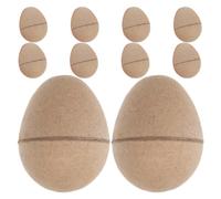 HEMOTON 10 Huevos de Papel para Pintar de Pascua, Creativos y Ligeros, Compatibles Varias Técnicas de Pintura, Ideales para Manualidades y Decoración Familiar