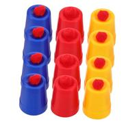 HEMOTON 10 Juegos De Suministros De : Vasos Y Bolas De Punto - Kit De Trucos para Niños, Adolescentes Y Principiantes - Accesorios De Mago para Cumpleaños, Halloween, Carnaval
