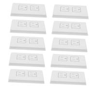 HEMOTON 10 Piezas del enchufe protector enchufes bebe tapas de salida a prueba de bebés protector de salida cubre enchufes bebe tapas de tomas de corriente enchufar