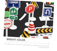 HEMOTON 10 Piezas Educativo de de Tráfico Miniatura de Juguetes Didácticos para Colores Brillantes Fácil de Transportar para Aprender Jugando