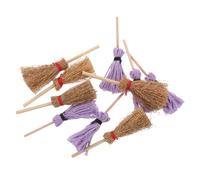 HEMOTON 10 Piezas Escobas y Fregonas Miniatura para Decoración de Casa de Muñecas Accesorios Realistas para Micro y Juguetes DIY