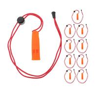 HEMOTON 10 Piezas Silbatos De Emergencia para Exteriores Silbato De Supervivencia con Cordón para Camping Senderismo y Caza para Sobrevivir y Rescatar