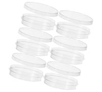 HEMOTON 10 Placas de Petri de Plástico Transparente Redondas para Microbiología con Tapa, Espacio de Cultivo Ampliado y Alta Estabilidad para Educación E Investigación