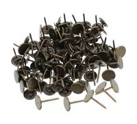 HEMOTON 100 Chinchetas Decorativas para Muebles de Acero Inoxidable Cabeza Plana y Redonda, Ideales para Proyectos DIY y Renovaciones Hogar, Fáciles de Retirar y Que Reducen Daños